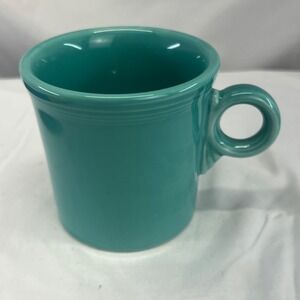 Fiesta Ware 10 oz Ring Mug Turquoise – USA – Minor Glaze Spots